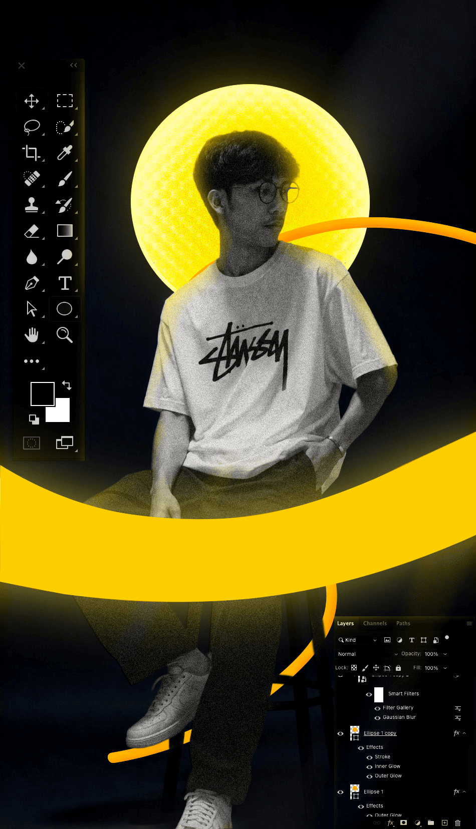 Ly Vibol graphic designer portrait artwork